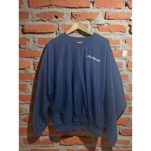 Vintage Sea Ray Embroidered Windbreaker – Navy Blue Pullover – Size L